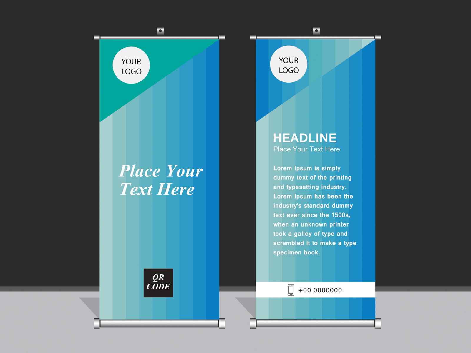 Roll up banner by Sameera Samapth on Dribbble