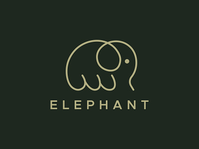 Minimal Elephant logo