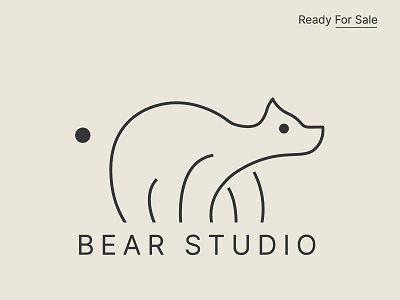 Bear Studio abobe illustrator designer animal bear logo bear studio black and white logo branding company logo company logo template creative logo design dog illustration inspiration logo logo designer minimal professional restaurant ui vector