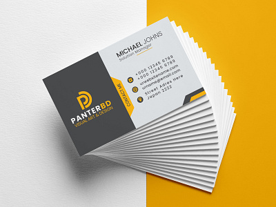Minimal Business Card Design branding business business card card corporate design graphic design logo minimal modern professional web white card