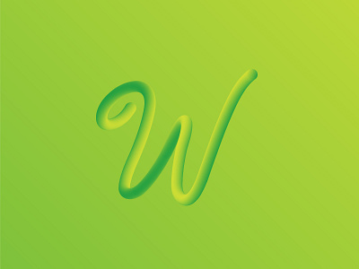 Letter W 2d 3d design abstract adobe adobe illustrator agency app clean color creative design dribbble flat gif letter lettering line logo logo design logos