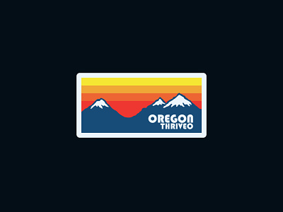 OREGON THRIVEO LOGO 2d 3d adobe agency artwork clean color company logo creative creative logo design dribbble flat graphic design illustration logo logodesign logomark logos mountain