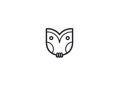 Minimal Owl agency animal artwork bird logo clean color concept creative design digital drawing dribbble flat icon line logo logo design logotype logodesign logos minimal owl