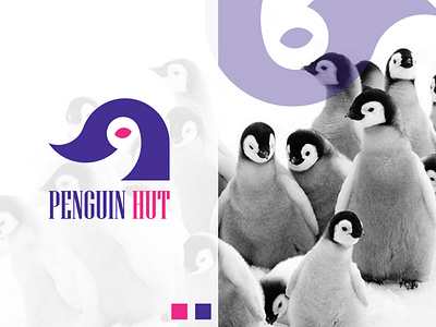 Minimal Penguin Hut Logo 2d abstract logo adobe agency animal logo clean logo creative logo design digital dribbble figma icon logo logo designer loop logodesign logomark logos mark logo penguin portfolio