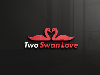 Two Swan Love 3d adobe illustrator branding consultation design graphic design icon insight key logo logo designer logotype strategy swan typography vector