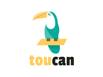 Toucan adobe illustrator bird branding cute design dribbble exotic icon identity illustration logo mark modern nature symbol toucan tucan vector