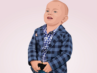 Illustration of a boy design illustration vector
