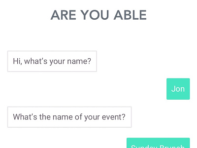 Are You Able Chat View event planning events