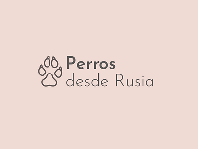 Logo for a company selling dogs from Russia graphic design logo