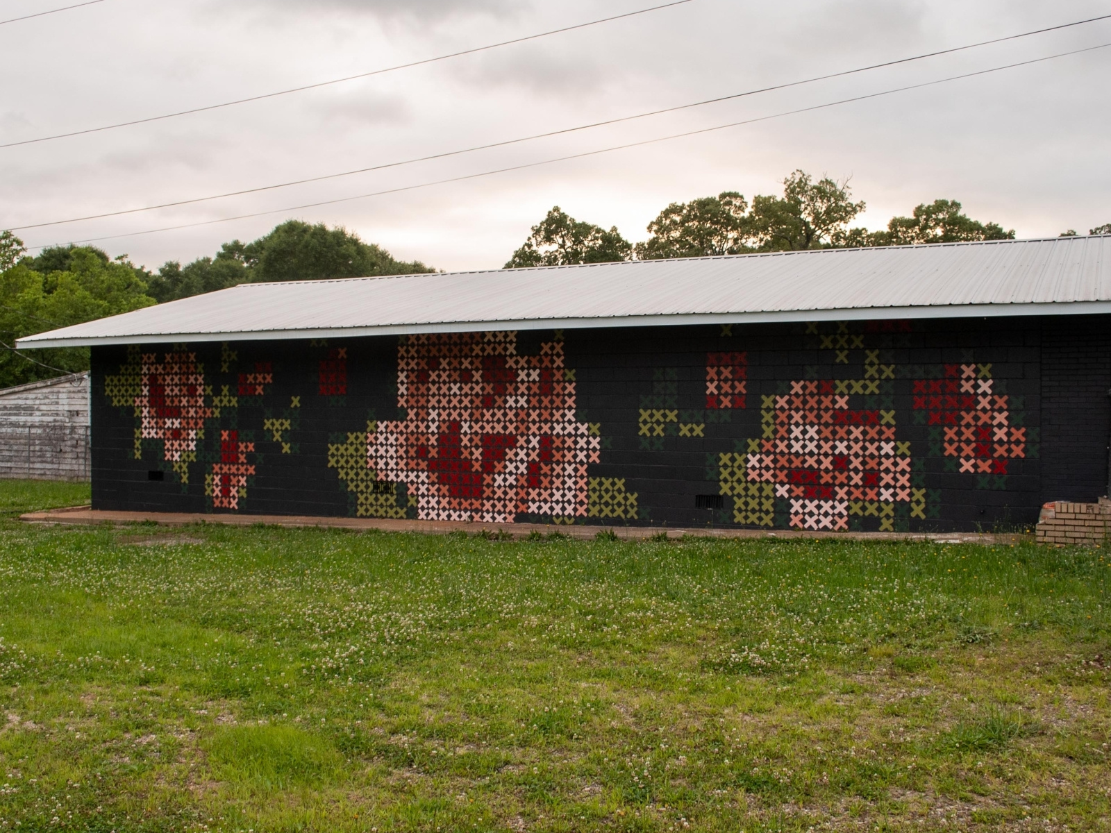 Cross Stitch Mural Greenville, SC by Elizabeth Ramos on Dribbble