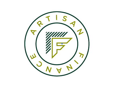 Artisan Finance Seal Concept badge circle finance green seal