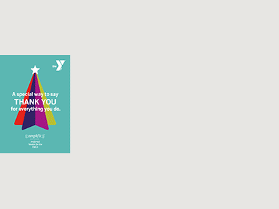 YMCA Holiday Promo In Progress print roll fold ymca brochure direct mail