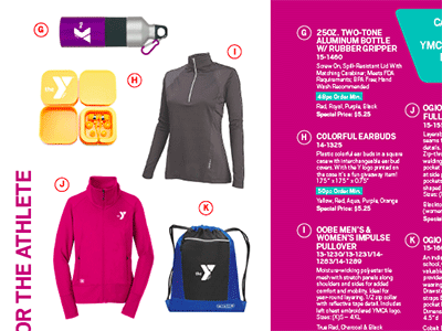 YMCA Holiday Mailer print roll fold ymca brochure direct mail