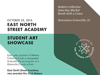 art showcase makers collective poster art simple overlap