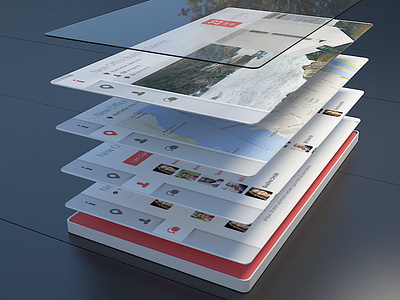 Simple Event Tabs 3d comment event flat map mobile navigation profile tab ui user ux
