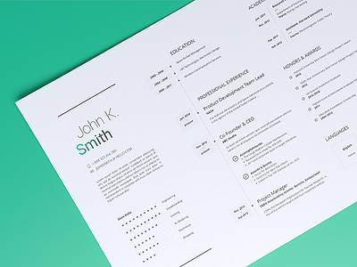 Resume clean cv infographic job minimal resume simple template timeline work