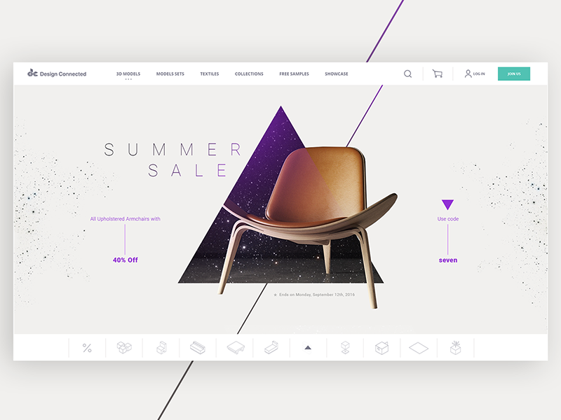 Design Connected flat ecomerce shop clean minimal landing home connected design designconnected
