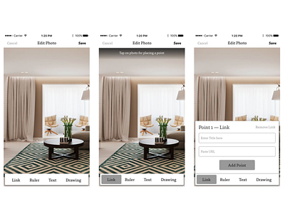 Apartment searching app (wireframes) airbnb app design ios ui ux wire frame