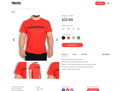 Product page adaptive design design ecommerce ui ux web