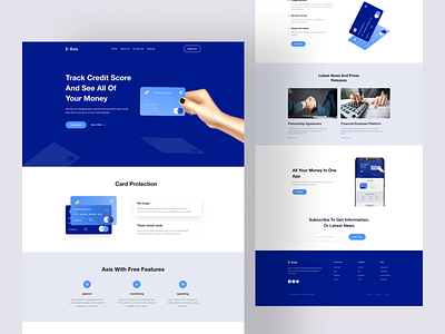 Axis - Financial Landing Page