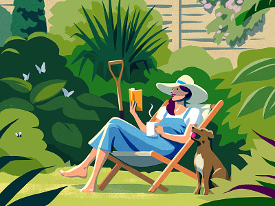 The Guardian (Crop) books butterlfies dog garden gardening green reading summer summerreading