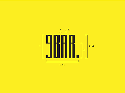 9BAR Roastery Logo bars brand clean coffee espresso golden ratio logo negative space simple typography