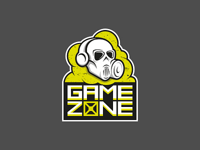 GameZone Esports Logo brand branding esports game gaming gas gas mask headphones logo mask sports toxic