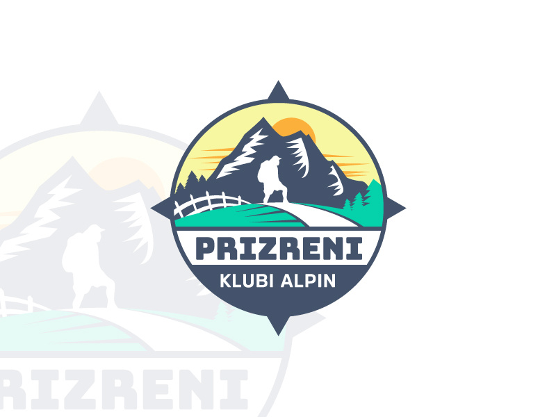 Prizreni - Hiking Logo by Drilon Spahiu on Dribbble