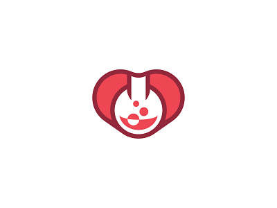 Pharmacy Logo Concept bubbles chemistry health heart lab laboratory logo mark pharmacy red