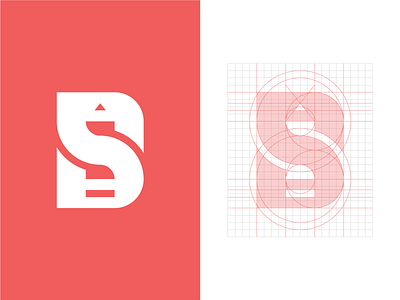 Personal Logo "DS" - Updated 2019 branding d d logo design ds logo grid icon kosovo logo mark pencil pencil logo red red logo typography vector