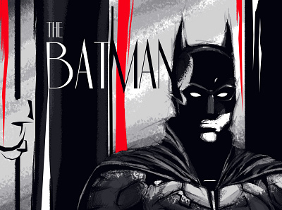 The Batman adobe batman black branding design digital hero illustration painting photoshop