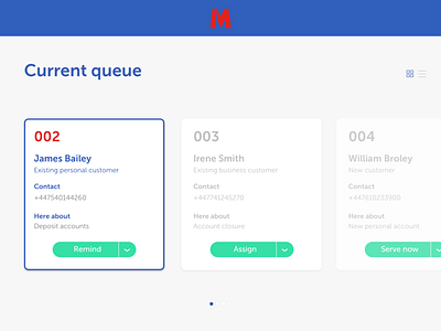 Queue manager app bank banking banking innovation digital banking finance fintech