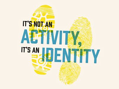 It's not an activity, it's an identity (Runners of NYC) illustration podcast quote runner running