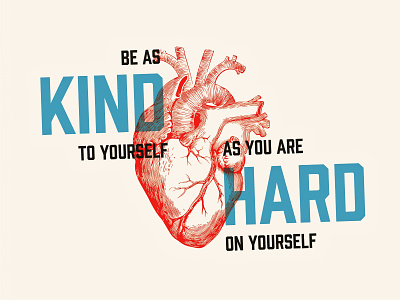 Be as kind to yourself as you are hard on yourself alexi pappas hard heart kind marathon podcast quote runner running training typography