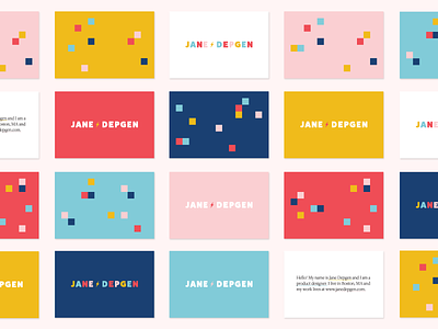 new personal branding ⚡️ branding business cards jane jane depgen logo personal branding pixels