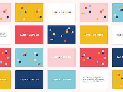 new personal branding ⚡️ branding business cards jane jane depgen logo personal branding pixels