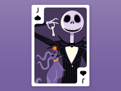 Jack Skellington of Spades card fanart halloween illustration jack jack of spades jack skellington nightmare before christmas playing card skeleton spade