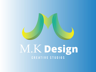 M.K DESIGN LOGO minimalist logo