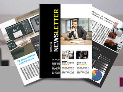 Corporate Newsletter corporate newsletter design flyer desig graphic design minimalist