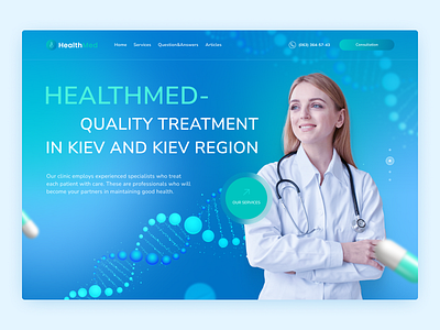 Medical Center website clinic doctor health medical medication tablets treatment ui ux webdesign website