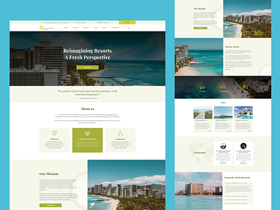 UI / UX Website Design for Resorts