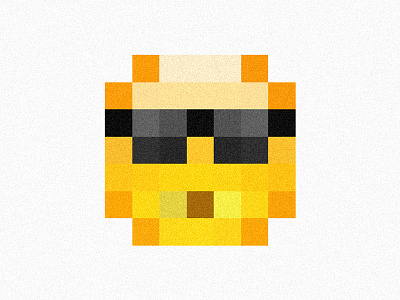 Big Pixel Sunglasses emoji icon pixel art sunglasses wallpaper