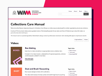 Collections Care Manual