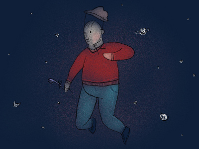 Space Traveller characterdesign illustration ipadproart procreate