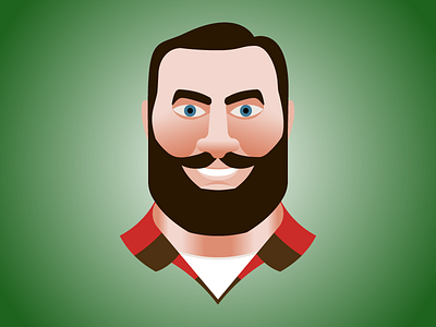 Paul Bunyan cartoon characters illustration lumberjack people portrait