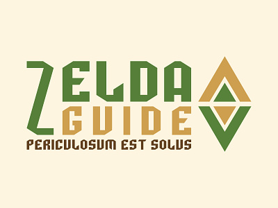ZeldaGuide Logo branding brown gold green icon legend of zelda logo logochallenge logocore logodesign logotype zelda