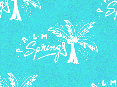 Palm Springs Pattern clean design graphic design illustration illustrator logo texture vector vintage