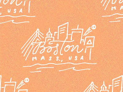 Boston Pattern boston clean design graphic graphic design illustration illustrator logo vector