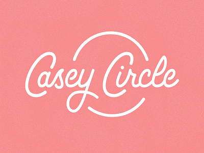 Casey Circle casey circle clean design illustrator lettering script textire vector vintage
