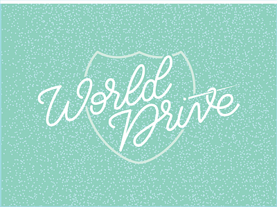 World Drive clean design disney flat graphic design illustration illustrator modern vintage